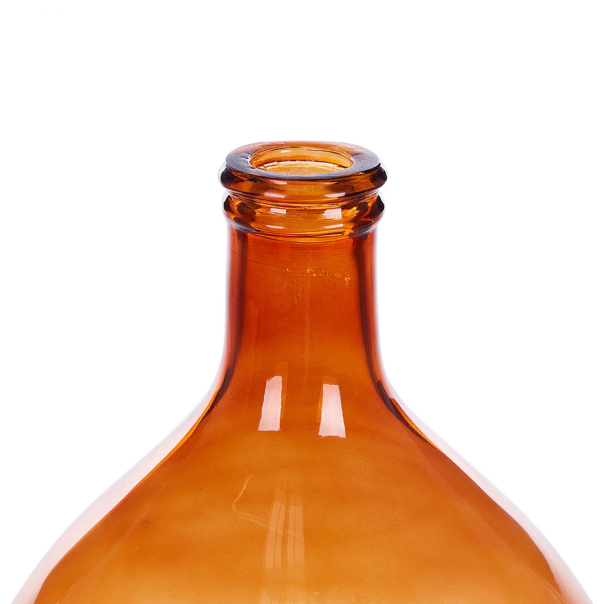 DEKOVASE Glas braun Chatni - Braun, Glas (48cm) - Beliani