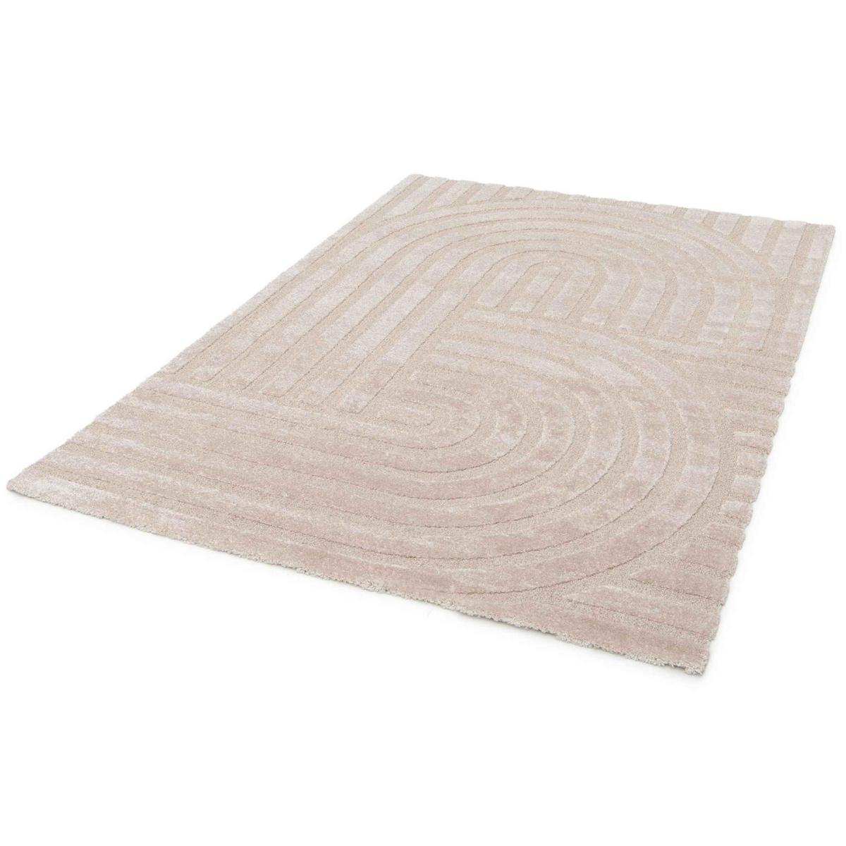 TEPPICH, Beige - Beige, Textil (120/170cm) - Oviala