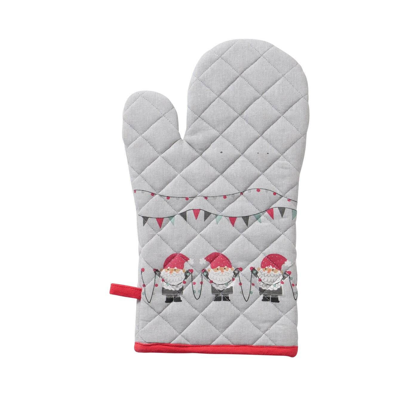 KÜCHENHANDSCHUH Monti - Grau, Naturmaterialien (19/32cm) - Boltze Home