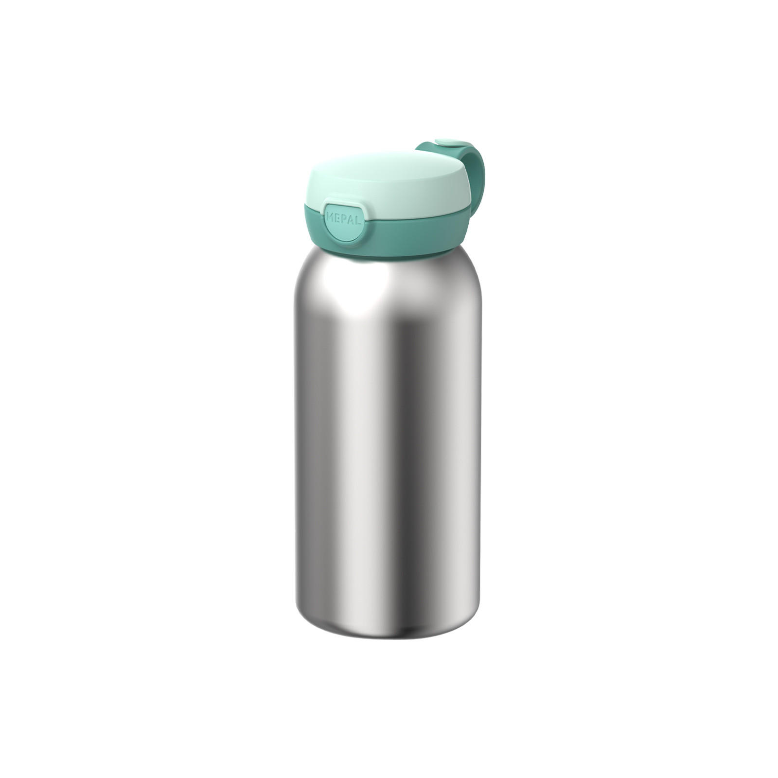 ISOLIERFLASCHE MIT KLAPPDECKEL Campus Cool Mint 500 ml - Mintgrün, Kunststoff/Metall (0.5L) - Mepal