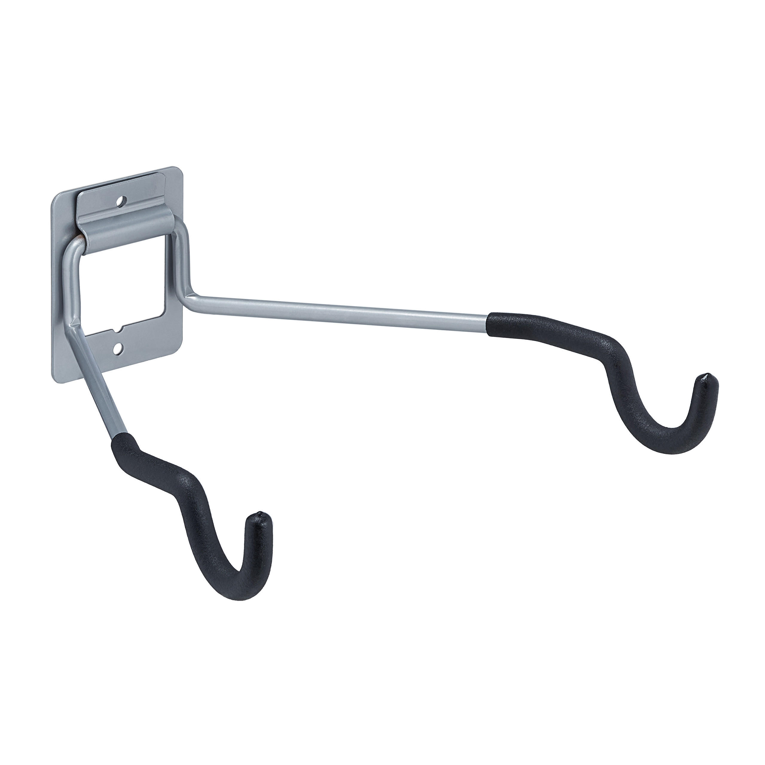 FAHRRADHALTERUNG Schwarz Silber klappbar Stahl 25 kg - Multicolor, Kunststoff/Metall (31/11/33cm) - Relaxdays