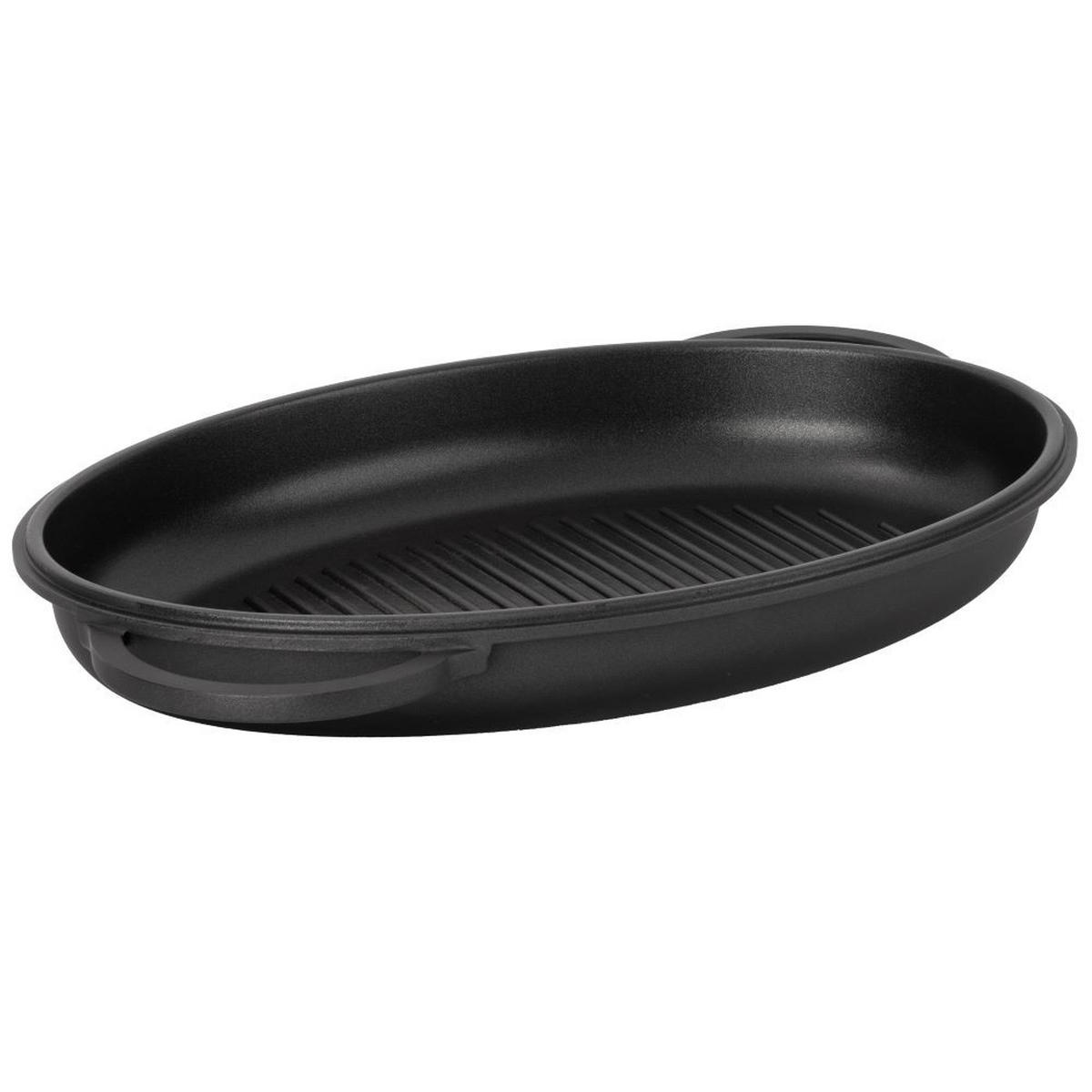 ALUGUSS-BRÄTER oval - Transparent, Metall (39/25/18cm)