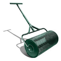 KOMPOSTSTREUER – T-Griff, Metallgeflecht, zum Verteilen von Torf, Mist und Samen im Garten - Grün, Metall (32/116/61cm) - Kaket