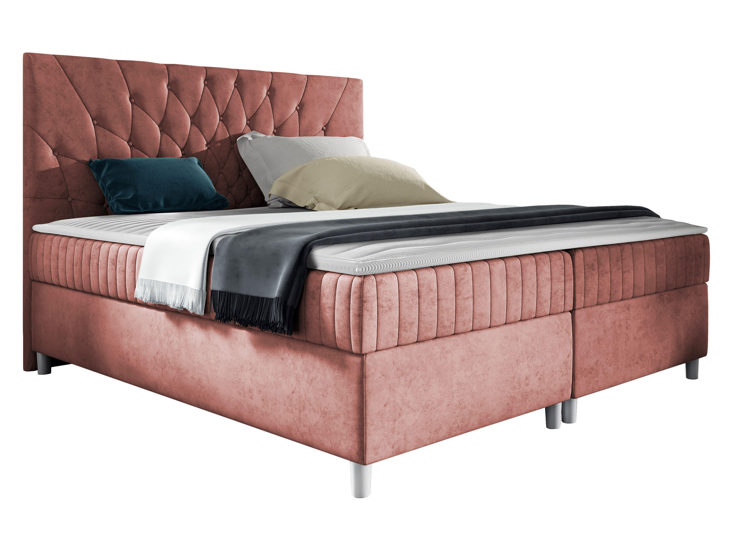 BOXBETT Prowansja - Rosa, Holz (160/200cm) - MIRJAN24