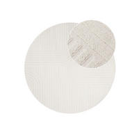 TEPPICH HYGGE Creme, rund 200/200 cm - Creme, Textil (200/200cm) - Tapiso