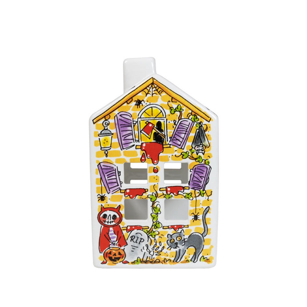 TEELICHTHALTER Halloween in Bunt - 14,5cm - Multicolor, Keramik (8.5/14.5/8.3cm) - Blond Amsterdam