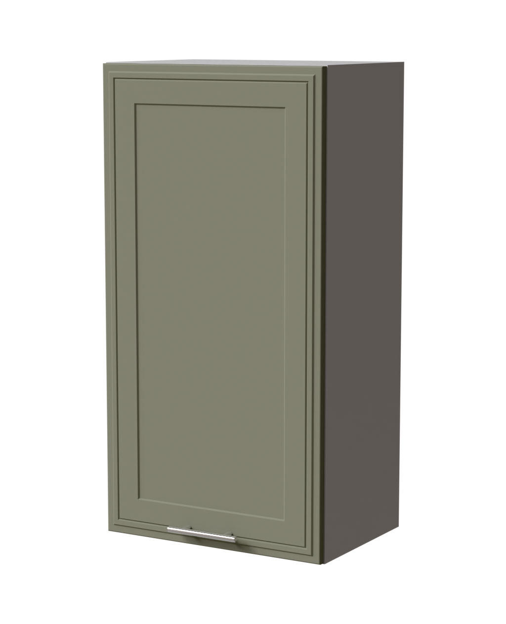 HÄNGESCHRANK Salo W4/50 Grau / Reed Green Matt 50 / 32,5 / 96cm - Grau/Grün, Holz/Holzwerkstoff (50/96/32.5cm) - Feldmann-Wohnen