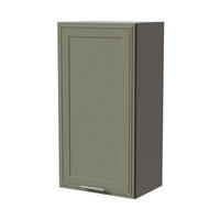 HÄNGESCHRANK Salo W4/50 Grau / Reed Green Matt 50 / 32,5 / 96cm - Grau/Grün, Holz/Holzwerkstoff (50/96/32.5cm) - Feldmann-Wohnen