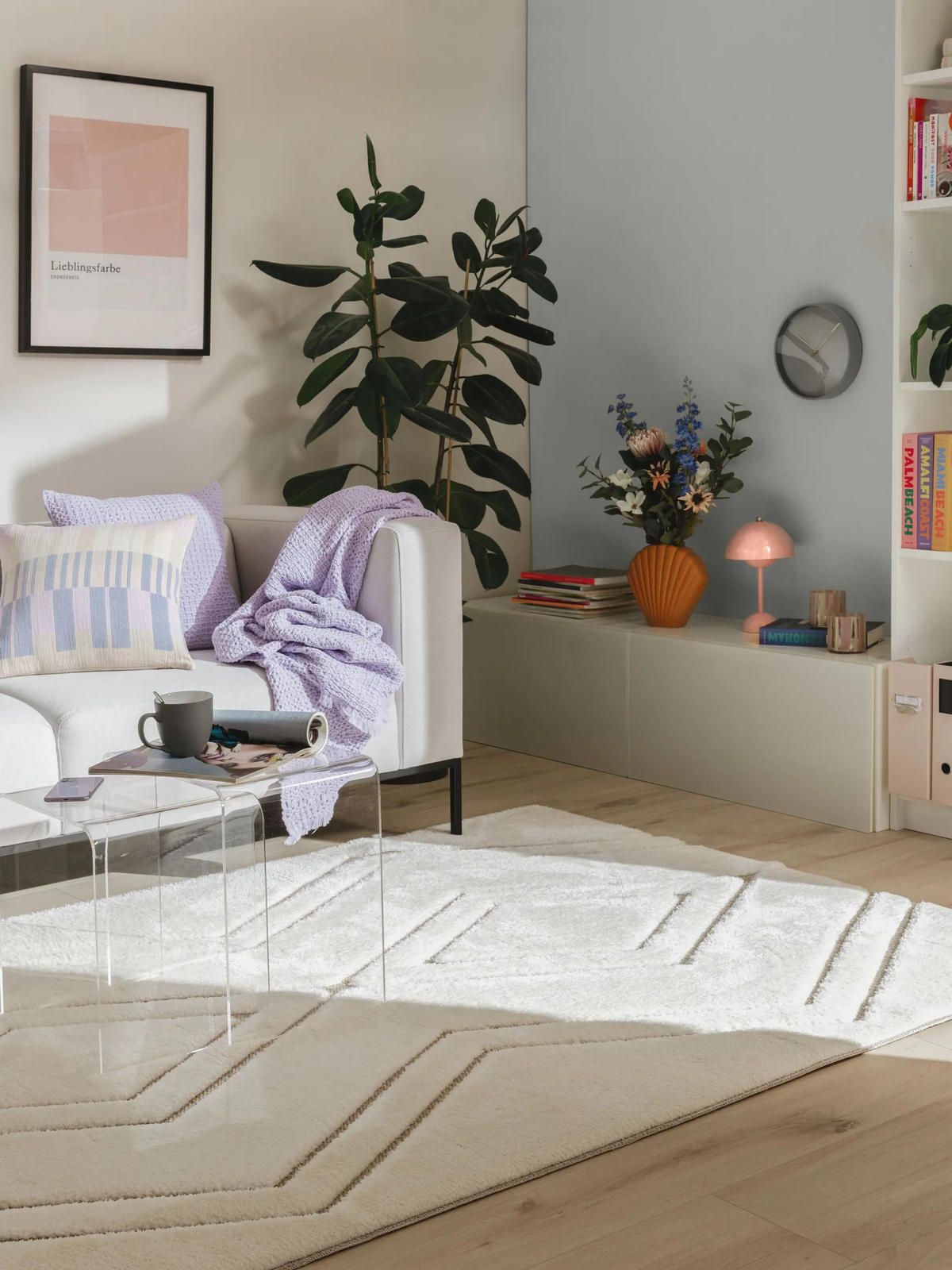TEPPICH Elanie 200/300 cm - Beige/Creme, Kunststoff (200/300cm) - benuta Pop