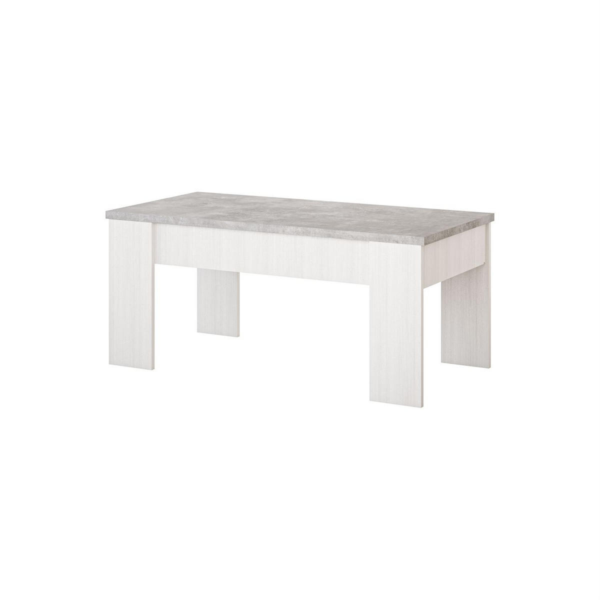 COUCHTISCH APERTO ausklappbar - Hellgrau, Holzwerkstoff (100/45/50cm) - Lookway