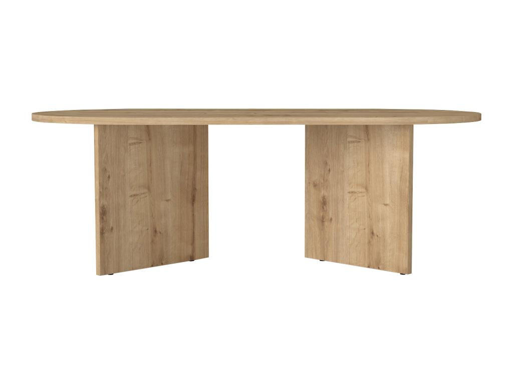 COUCHTISCH - Holzfarben hell - TOPANIA - Hellbraun, Holz (120/60/39.6cm) - Vente-Unique