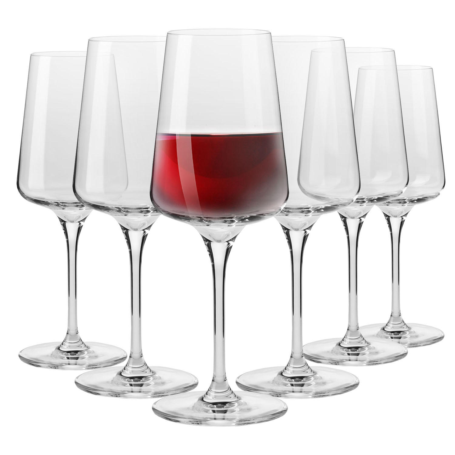 ROTWEINGLÄSER, 6er-Set, 500 ml - Transparent, Glas (0.5L) - Krosno Glass