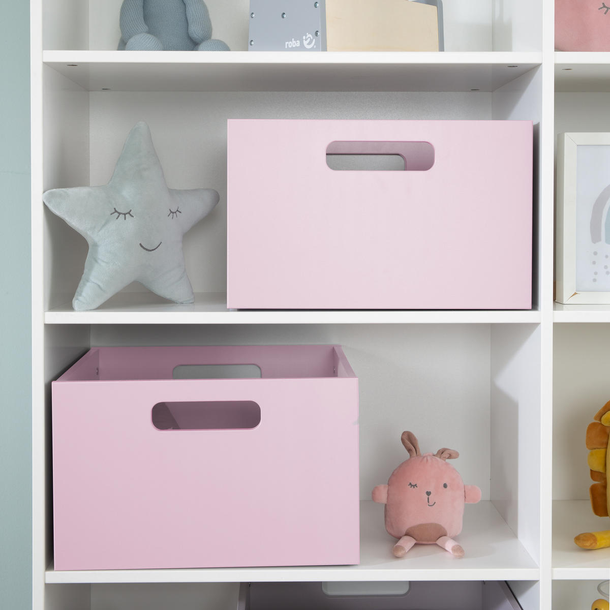 SPIEL-BOX Pink - Rosa, Holzwerkstoff (42/38cm) - Roba