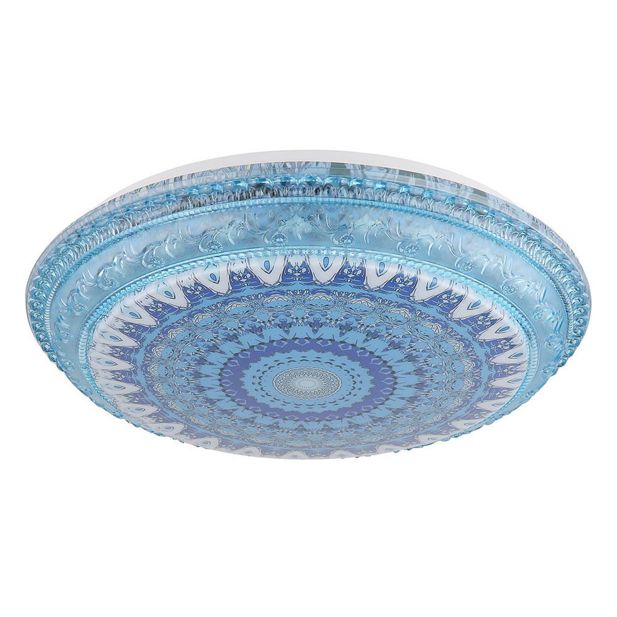 LED DECKENLEUCHTE Lazaro Blau Weiß - Blau, Metall (39/39/8.5cm) - Globo Lighting