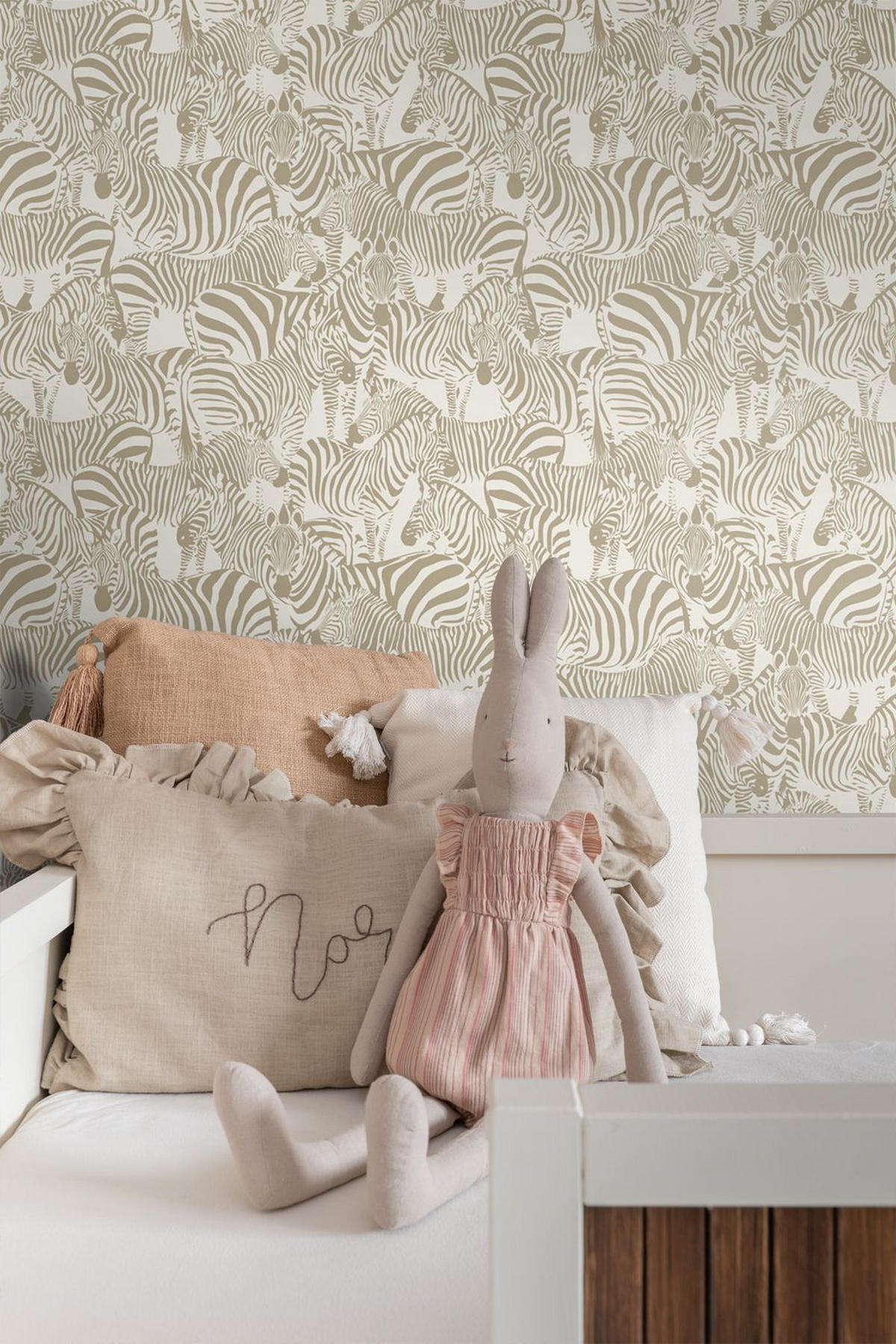 TAPETE Zebras 50 x 900 cm - Beige, Papier (50/900cm) - ESTAhome