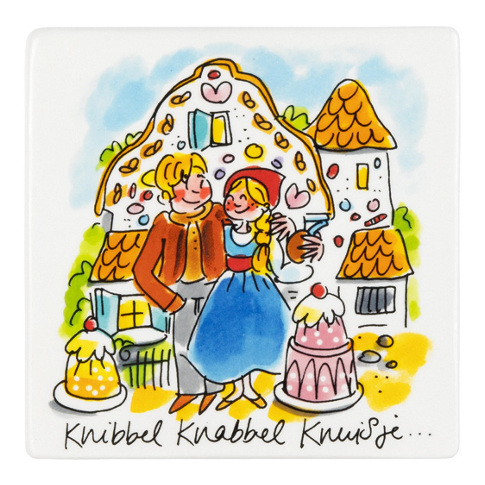 FLIESE Efteling Hänsel und Gretel in Bunt - 13cm - Multicolor, Keramik (13/0.5/13cm) - Blond Amsterdam