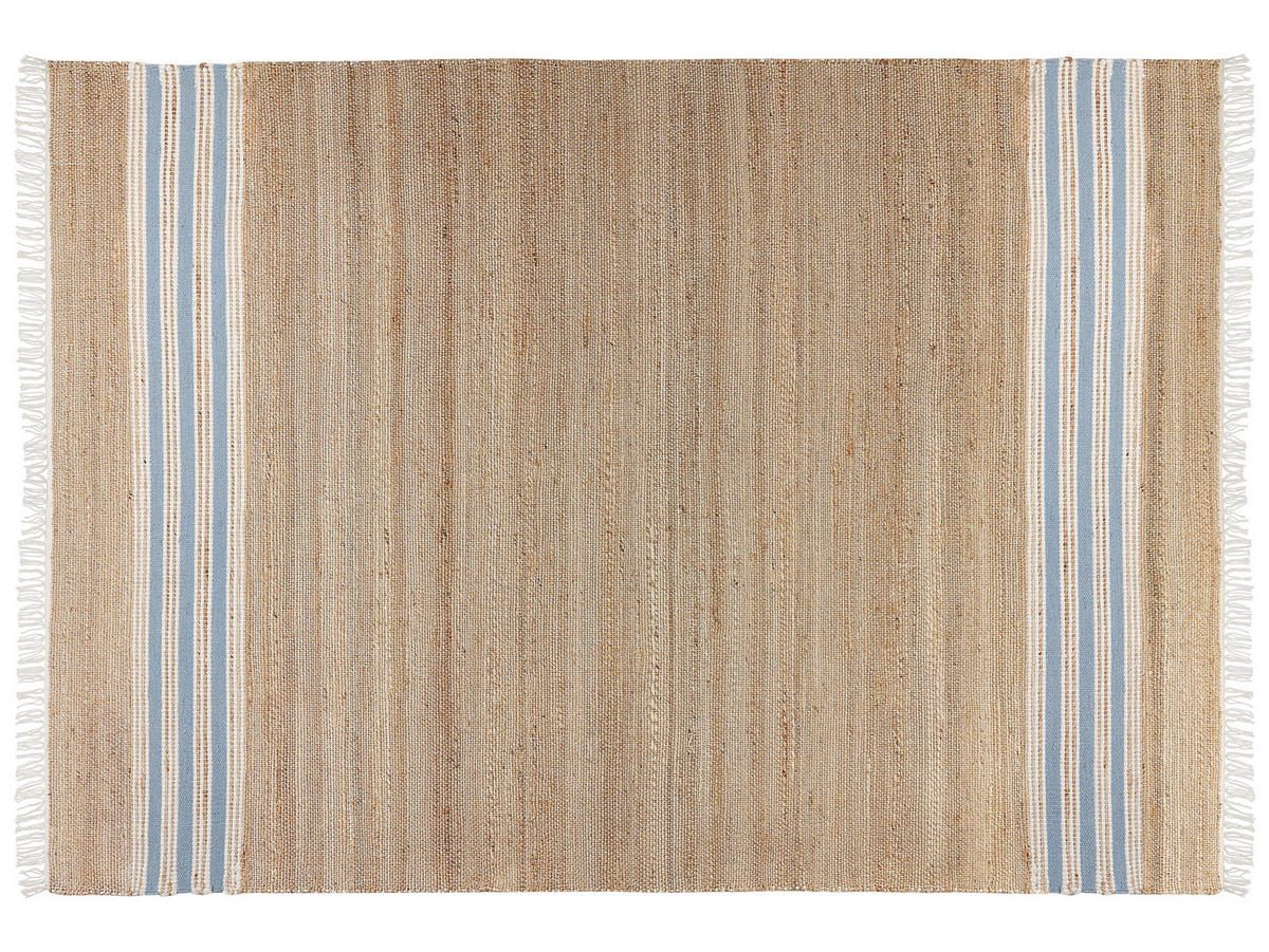 TEPPICH geflochten Mirza 230/160 cm - Beige, Naturmaterialien (160/230cm) - Beliani