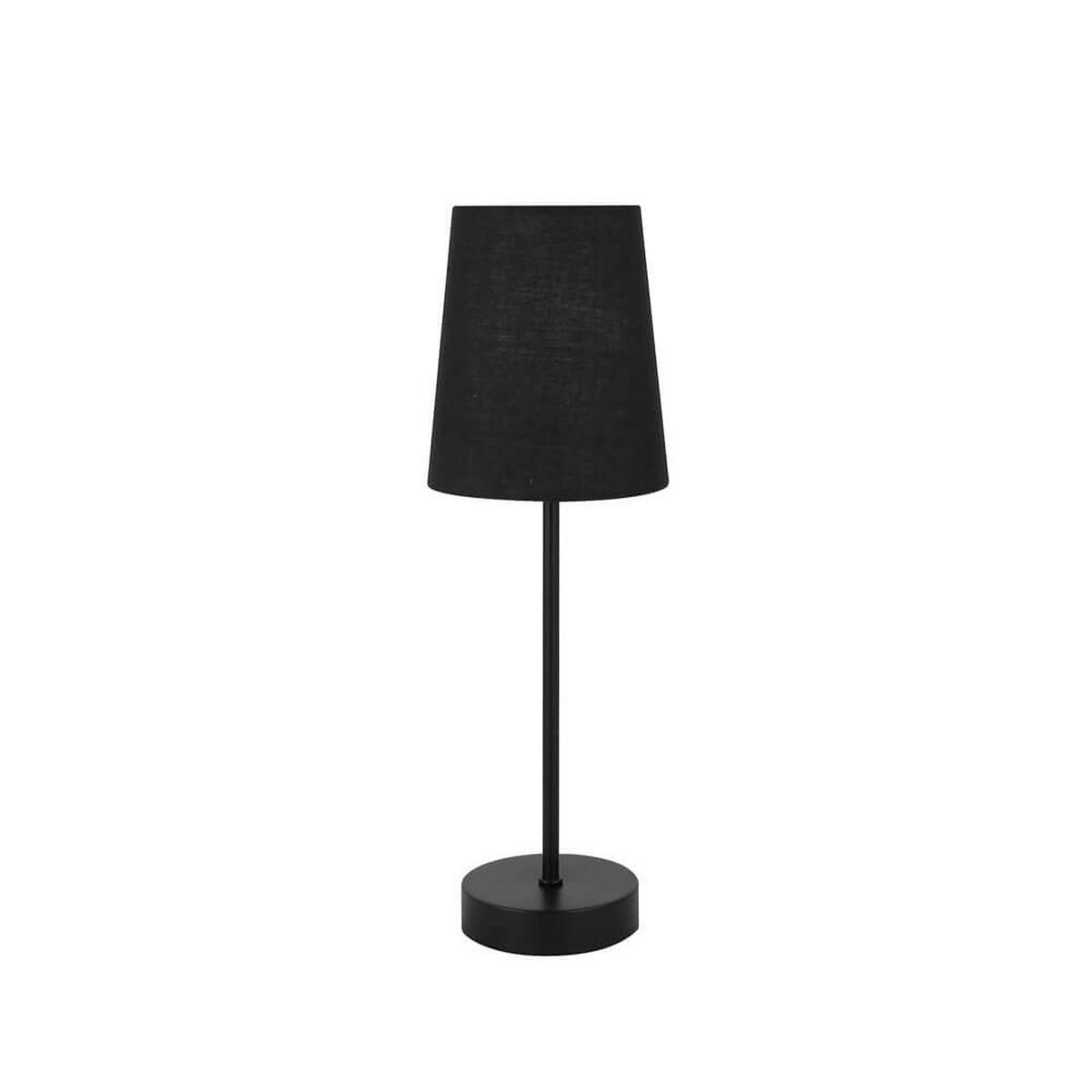 TISCHLAMPE VANA - Schwarz, Tischlampe - Braun, Textil/Metall (13/13/40cm) - Home Deluxe