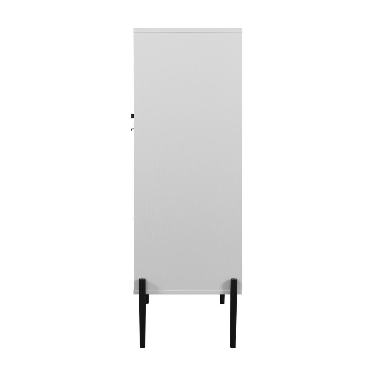 AUFBEWAHRUNGSSCHRANK 85/40/120 cm, Weiß, mit verstellbaren Einlegeböden und geräumigen Schubladen, Weiß - Weiß, Holzwerkstoff (85/120/40cm) - Redom