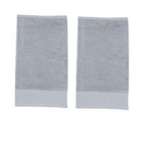 GÄSTEHANDTÜCHER Black Line Stone Mr silber 2er Set - Hellgrau, Textil (30/50cm) - done
