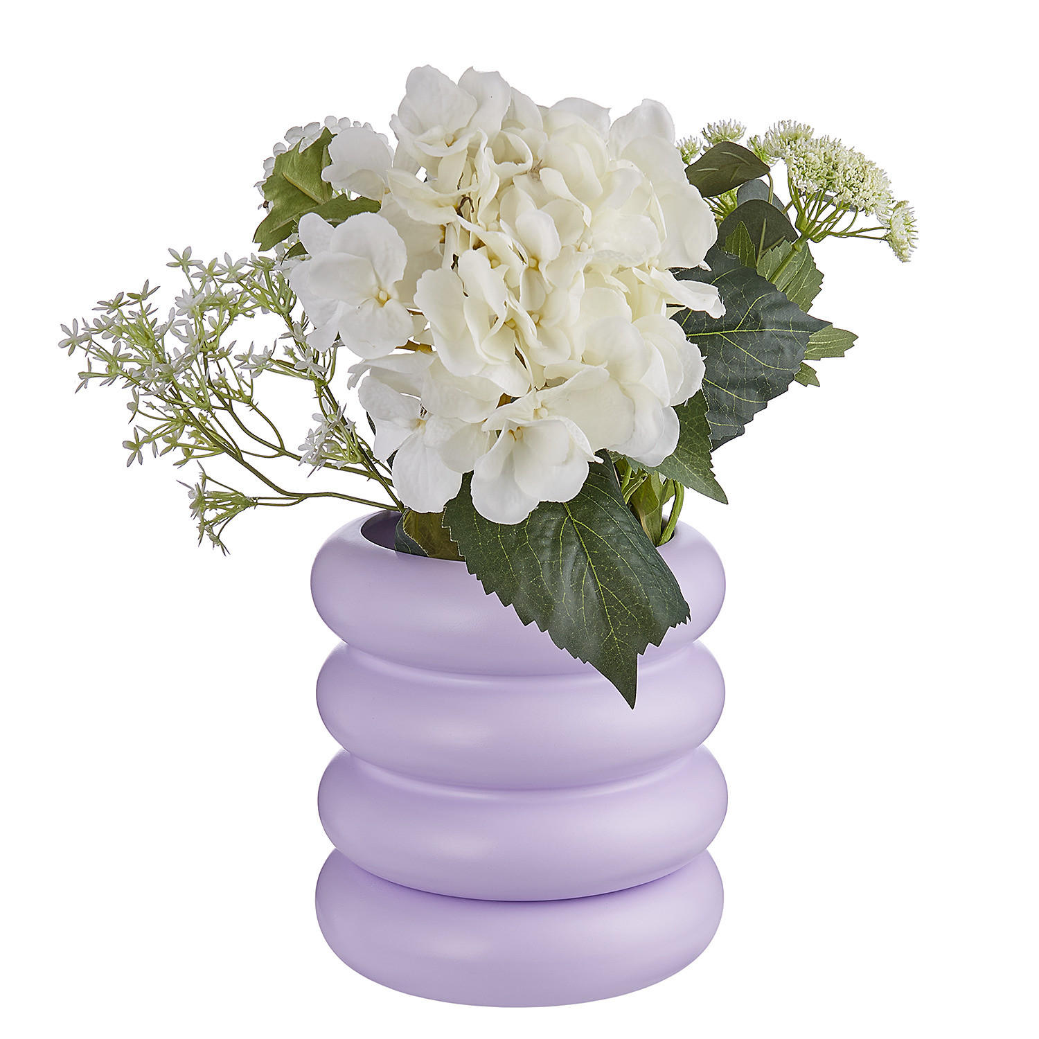 BLUMENÜBERTOPF (4er Set) Hoop - Violett, Keramik (21cm) - Butlers