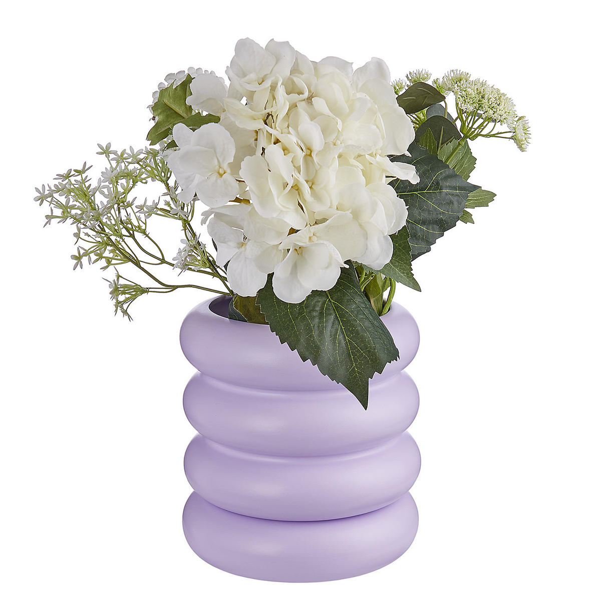 BLUMENÜBERTOPF Hoop - Violett, Keramik (21cm) - Butlers
