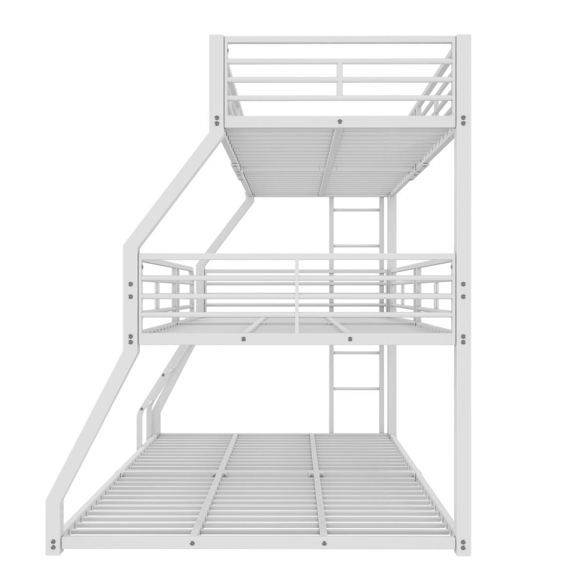ETAGENBETT Metall Weiß - Weiß, Metall (90/200cm) - ComfortXL
