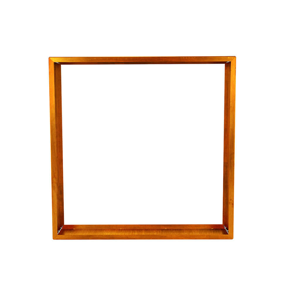 HOLZLEGE NANGA - Orange, Metall (180/180/38cm) - Home Deluxe