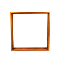 HOLZLEGE NANGA - Orange, Metall (180/180/38cm) - Home Deluxe