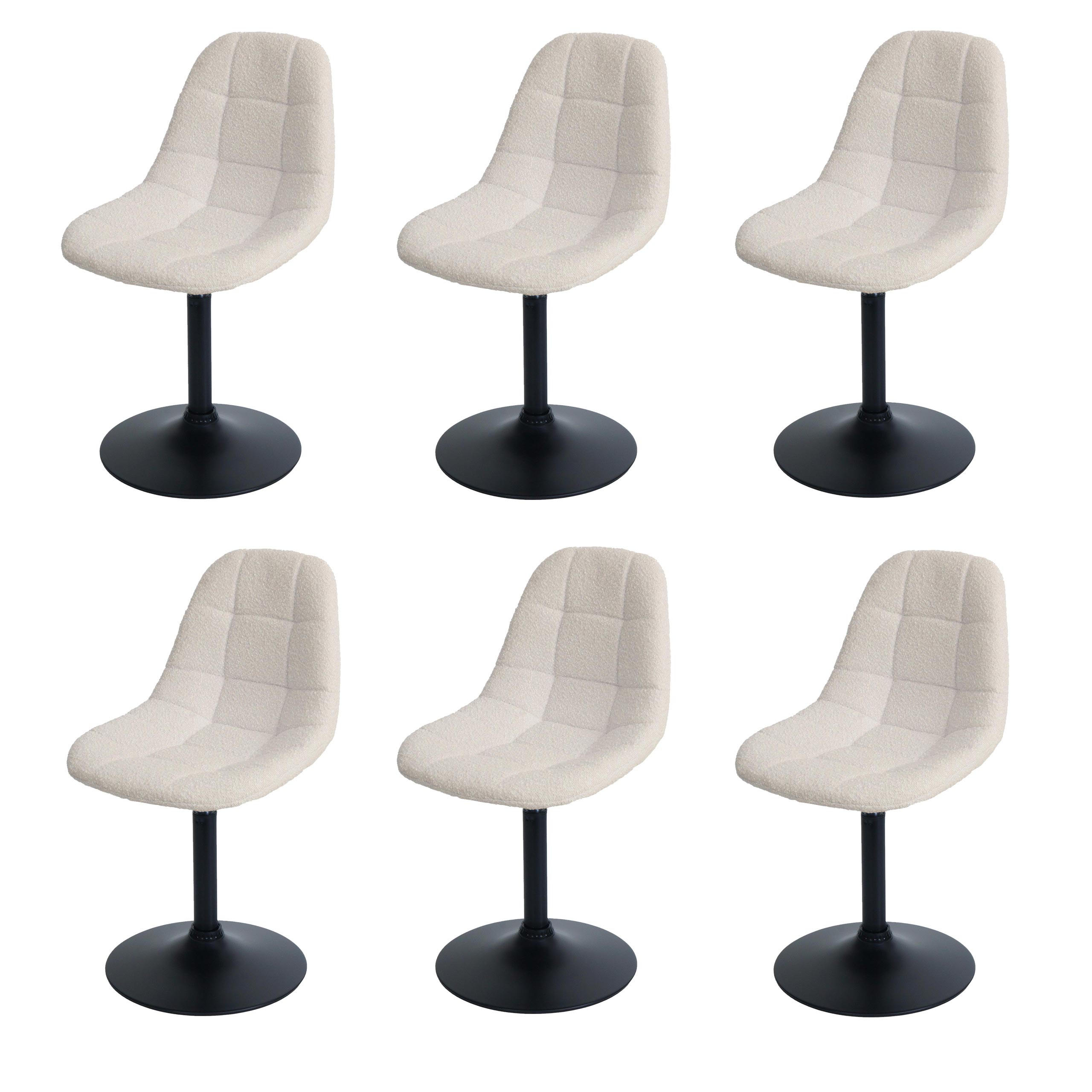 ESSZIMMERSTUHL Beige 6er-Set - Beige, Textil (47/83/43cm) - MCW