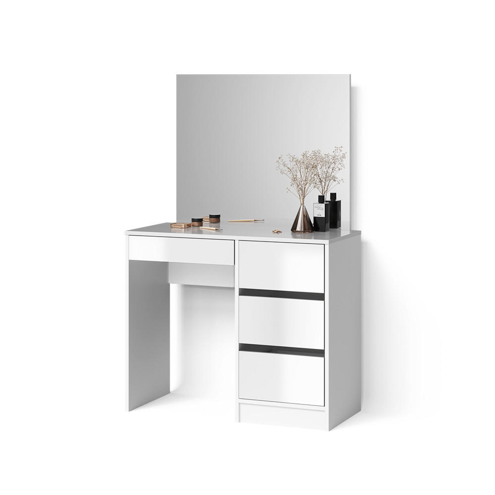 SCHMINKTISCH Imola Weiß 90 cm - Weiß, Holzwerkstoff (90/75/40cm) - Livinity®
