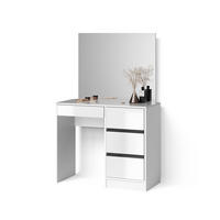 SCHMINKTISCH Imola Weiß 90 cm - Weiß, Holzwerkstoff (90/75/40cm) - Livinity®