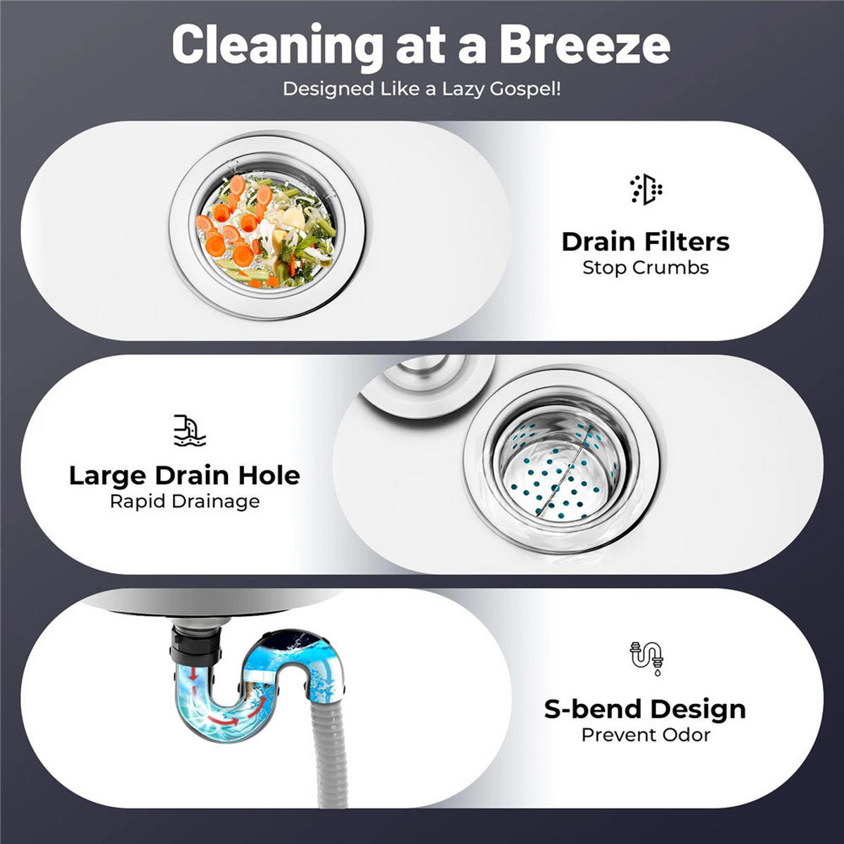 OUTDOORKÜCHE Edelstahl Spüle mit Arbeitsfläche + Wasserhahn - Silberfarben, Metall - Kaket