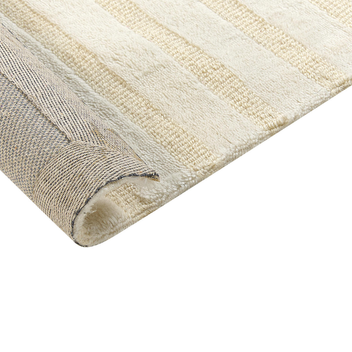 KURZFLOR-TEPPICH Beige 200/300 cm Abegum - Beige, Textil (200/300cm) - Beliani