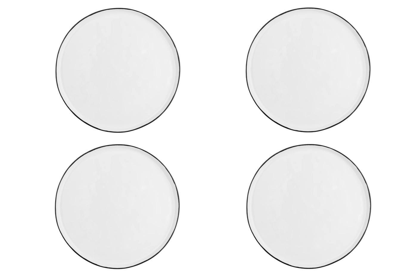 TELLER Pure Ø27,5cm - 4er-Set - Schneeweiß - Weiß, Keramik (27.5cm) - Björn