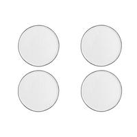 TELLER Pure Ø27,5cm - 4er-Set - Schneeweiß - Weiß, Keramik (27.5cm) - Björn