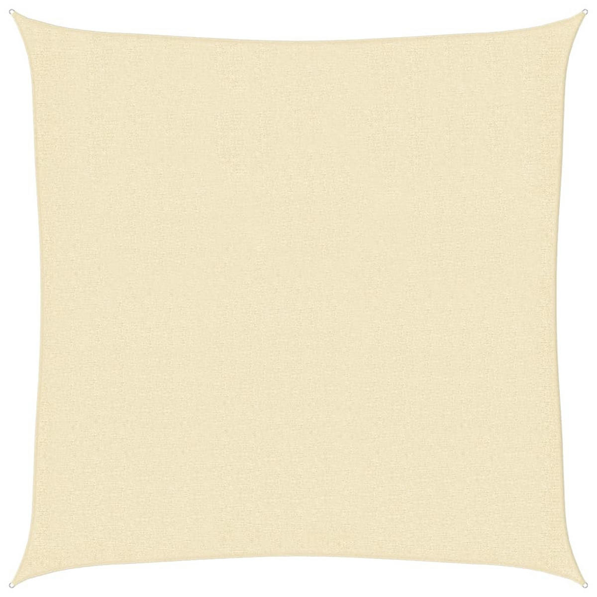 SONNENSEGEL 160 g/m² Creme 3x3 m HDPE - Creme, Textil (300/300cm) - furnicato