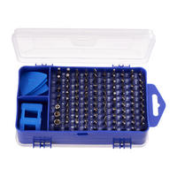 SCHRAUBENDREHER-SET für Feinmechaniker 115-in-1 multifunktionales in Blau - Blau, Metall (10.5/17.8/5.1cm) - Livingandhome