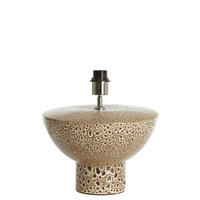 LAMPENFUSS Yasur Schwarz Ø32/22 cm - Schwarz, Keramik (32/32/22cm) - Light & Living