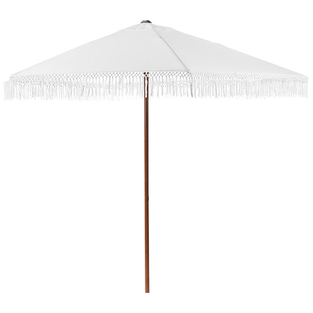 Beliani VELKÝ SLUNEČNÍK 258 cm Bílý Murasa