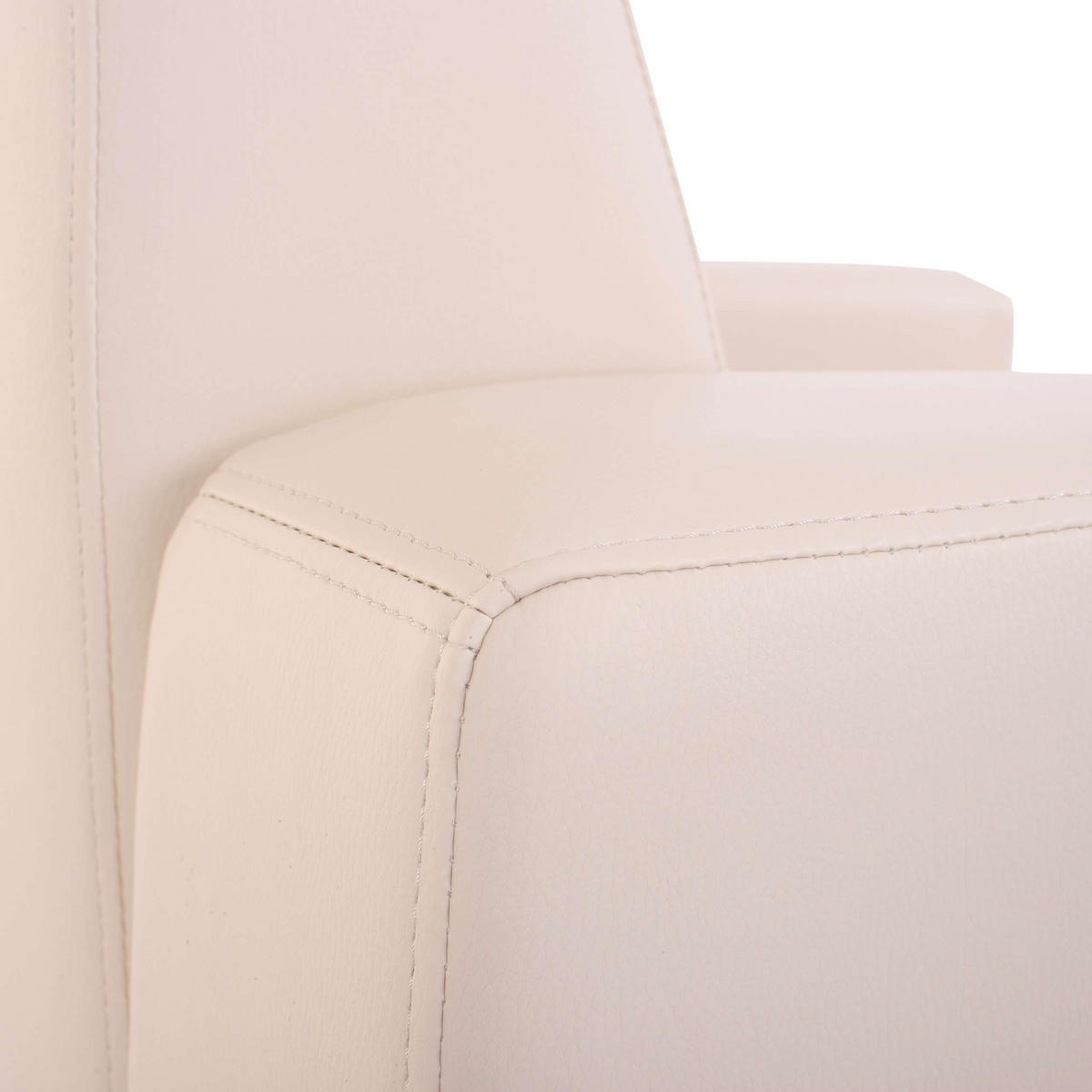 SESSEL MIT OTTOMANE Rot - Rot, Textil (82/76/72cm) - MCW