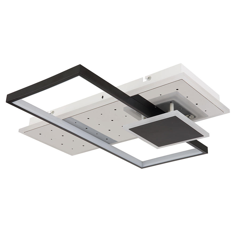 LED DECKENLEUCHTE Dabby Weiß - Weiß, Metall (50/50/7.2cm) - Globo Lighting