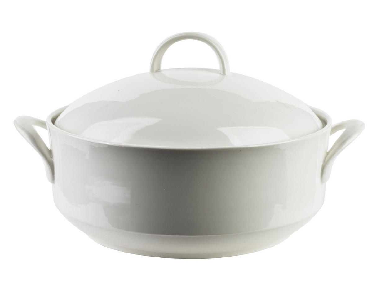 SUPPENTERRINE Basic Weiß 30/24/16 cm Keramik - Weiß, Keramik (24/16/30cm) - Mondex