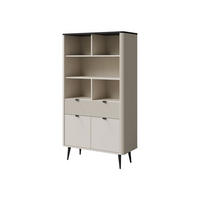 REGAL Marly 1S2D RE05 - Kaschmir/Schwarz, Holzwerkstoff/Metall (90/163/40cm) - MIRJAN24