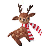 BAUMANHÄNGER Hang On Rehkitz Mit Schal - Braun, Textil (8/9/4cm) - Butlers