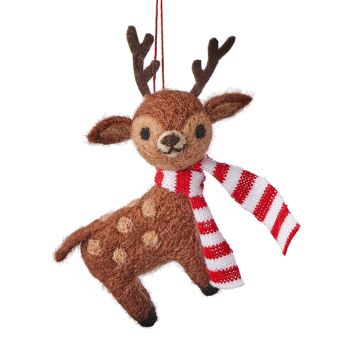 BAUMANHÄNGER Hang On Rehkitz Mit Schal - Braun, Textil (8/9/4cm) - Butlers