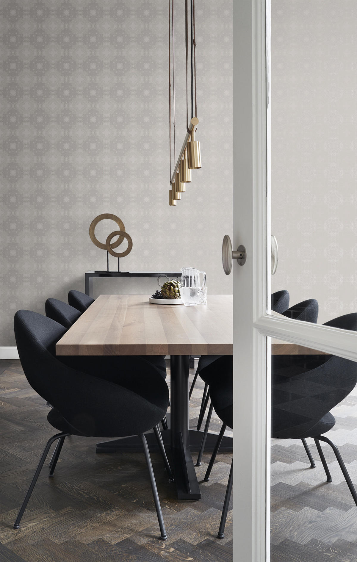 TAPETE grafische Form 53 cm x 10.05 m - Braun, Papier (53/1000cm) - Origin Wallcoverings