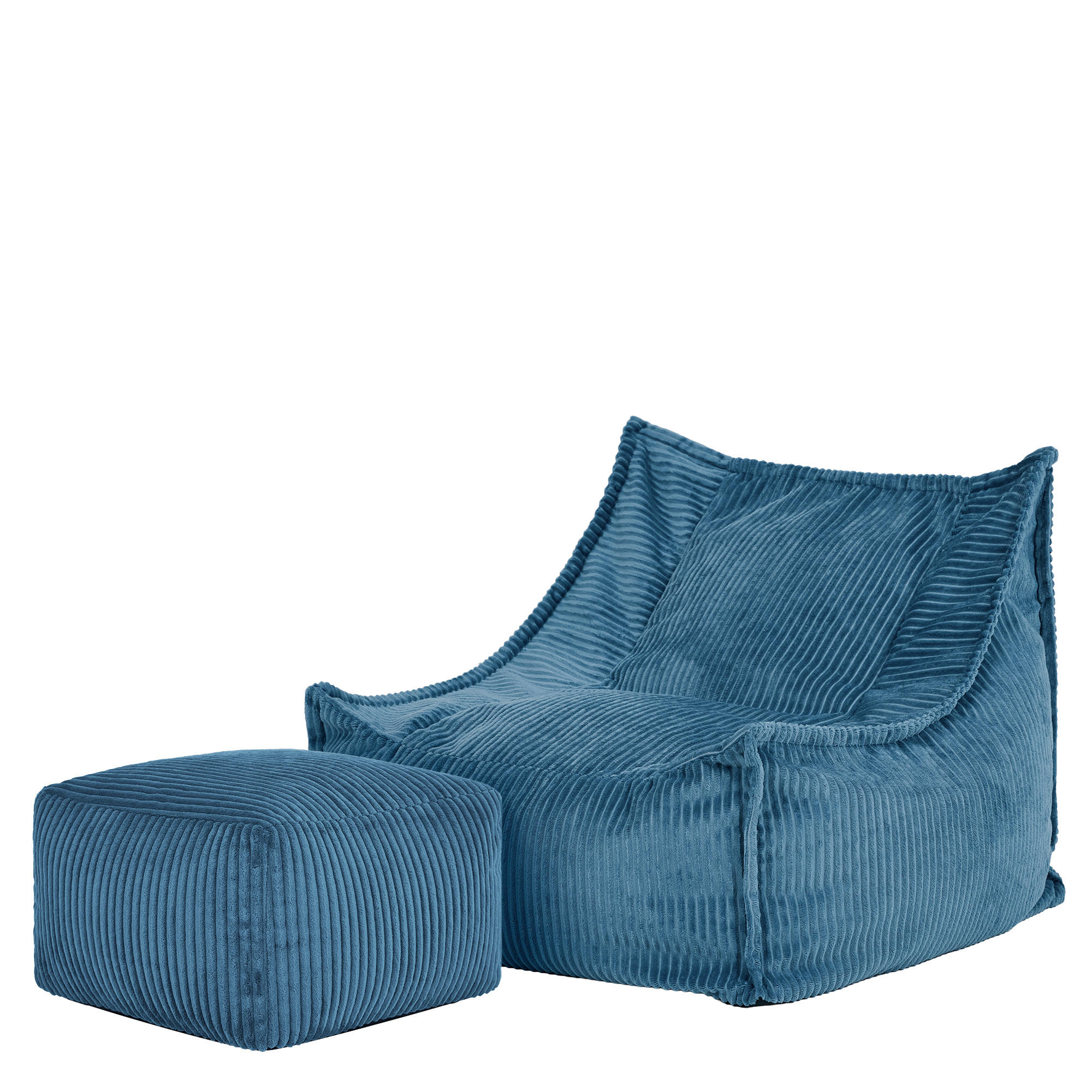 KINDERSITZSACK mit Hocker Alto - Blau, Textil (67/60/67cm) - icon