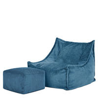 KINDERSITZSACK mit Hocker Alto - Blau, Textil (67/60/67cm) - icon