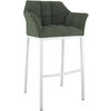 BARHOCKER Metall Grün - Weiß/Grün, Metall (64/110/48cm) - CLP
